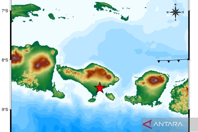 Gempa Dangkal Magnitudo 4,8 Guncang Gianyar Bali, Warga Panik