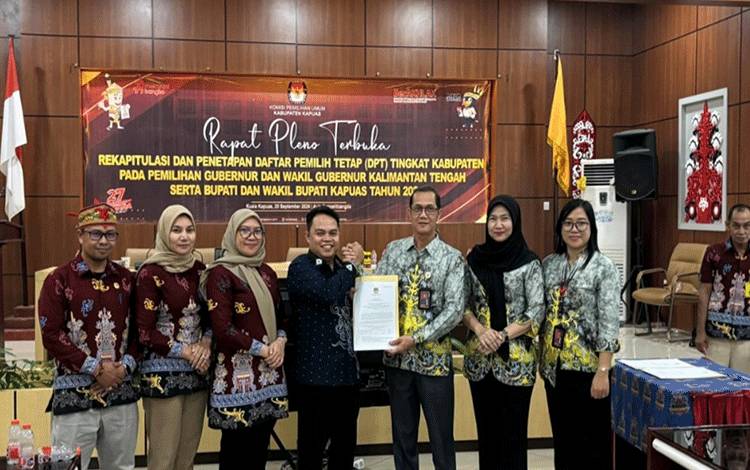 KPU Kapuas Tetapkan DPT untuk Pilkada 2024, Segini Jumlahnya