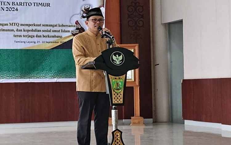 Pj Bupati Barito Timur Buka MTQ ke X di Tamiang Layang