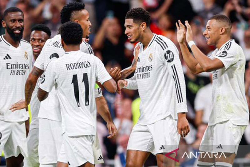 Real Madrid Menang Telak 4-1 atas Espanyol di LaLiga 2024/25