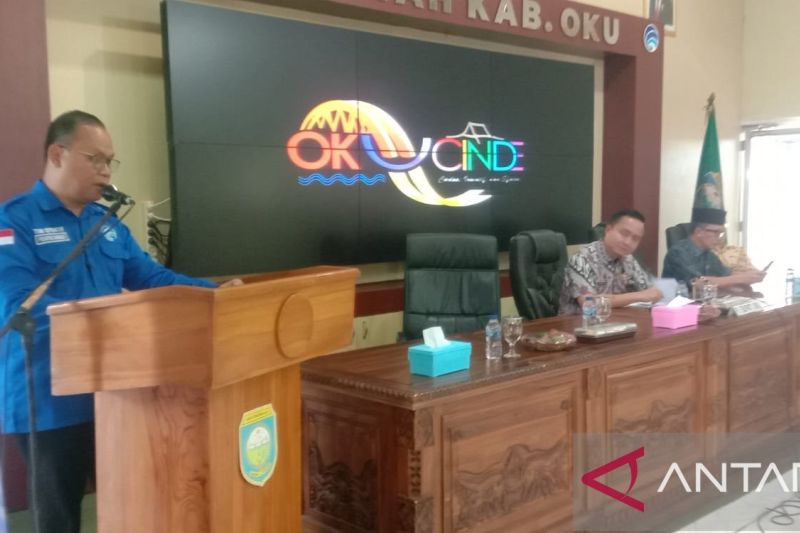 Diskominfo OKU Sumsel meluncurkan Aplikasi Super App e-Office. ANTARA/Edo Purmana