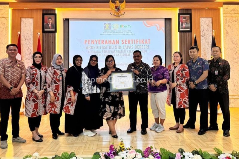 Klinik Berseri Lapas Palu Raih Akreditasi Kemenkes untuk Pelayanan Kesehatan