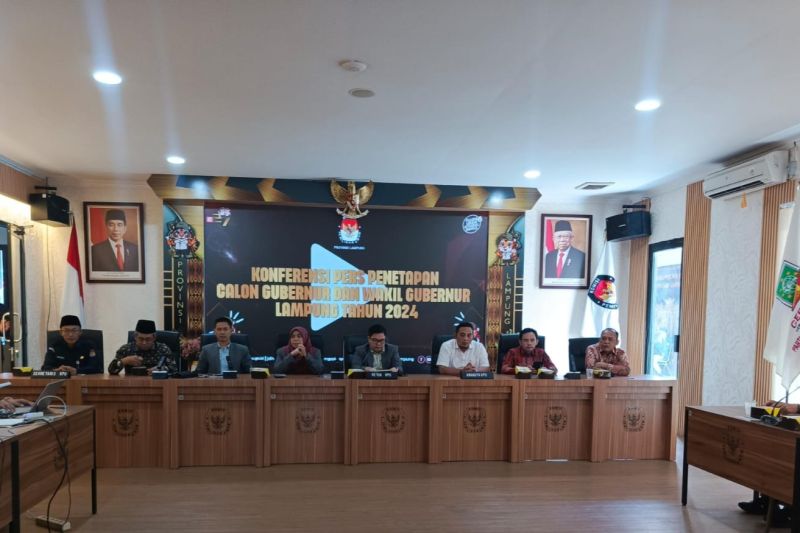 Dua Pasangan Calon Gubernur Lampung Ditentukan KPU 2024