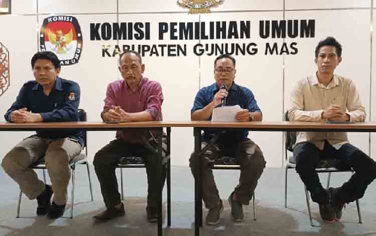 KPU Gunung Mas Tetapkan 2 Pasangan Calon Bupati-Wakil Bupati
