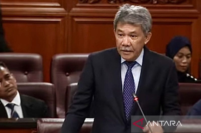 Tangkapan layar - Menteri Luar Negeri Malaysia Mohamad Hasan menjawab pertanyaan senat dalam Sidang Dewan Negara yang diikuti daring di Kuala Lumpur, Senin (29/7/2024). ANTARA/Virna P Setyorini/am.