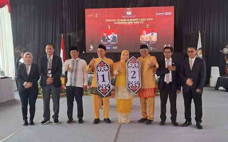 Ini Hasil Pengundian Nomor Urut Pilkada Kobar 2024