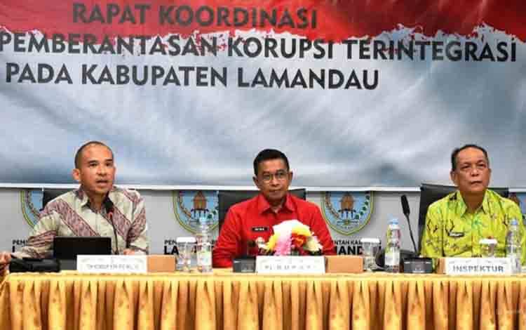 Pemkab Lamandau Gelar Rakor Bersama KPK RI