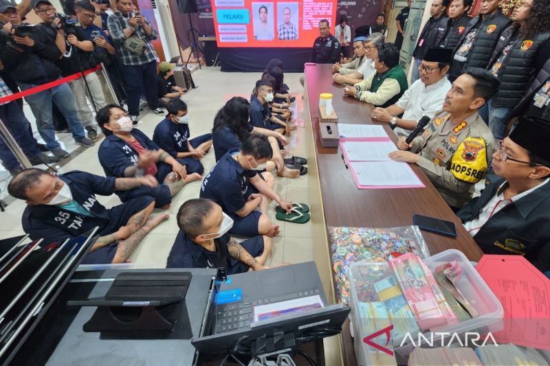 Sepuluh Tersangka Ditangkap dalam Kasus Kasino di Semarang