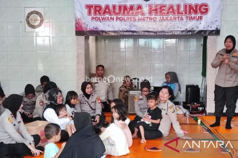 Polres Jakarta Timur Lakukan Pemulihan Trauma Penyintas Kebakaran