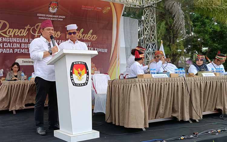 Dapat Nomor Urut 3, Ariantho-Ahmadi Harap Tahapan Pilkada Barito Timur Berjalan Lancar