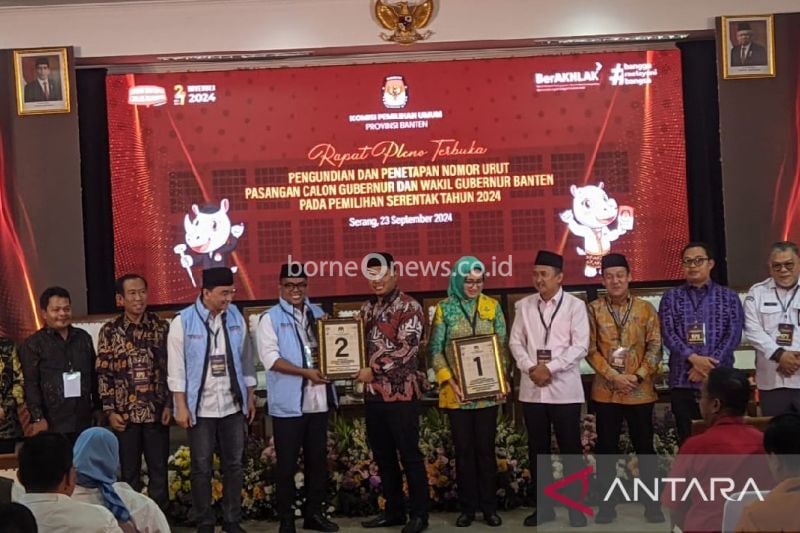 Nomor Urut Pilgub Banten, Airin-Ade Satu dan Andra-Dimyati Dua