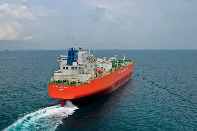 Kapal Pertamina Gas 1 milik PT Pertamina International Shipping (PIS) (ANTARA/HO-Pertamina International Shipping)