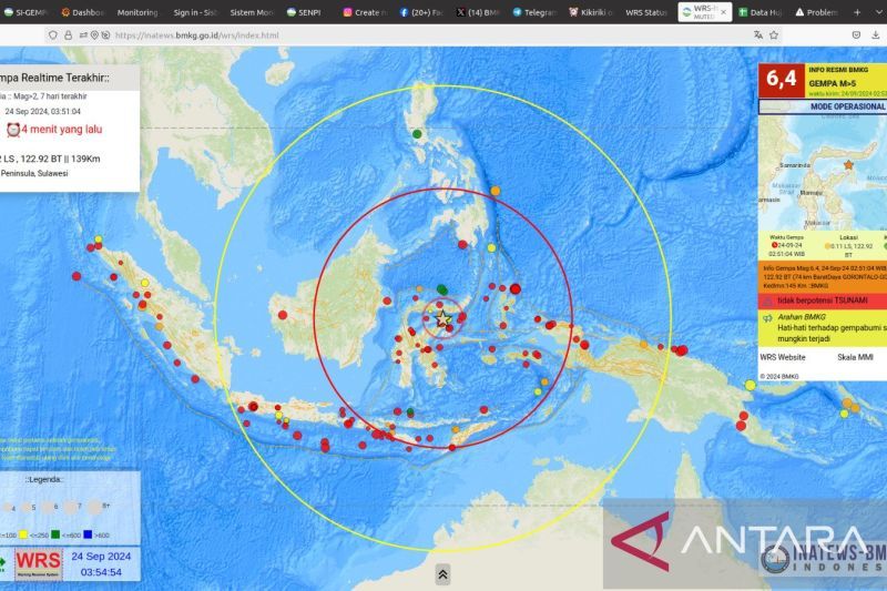 Gempa Magnitudo 6,4 Guncang Gorontalo, Tanggap Darurat Diperlukan