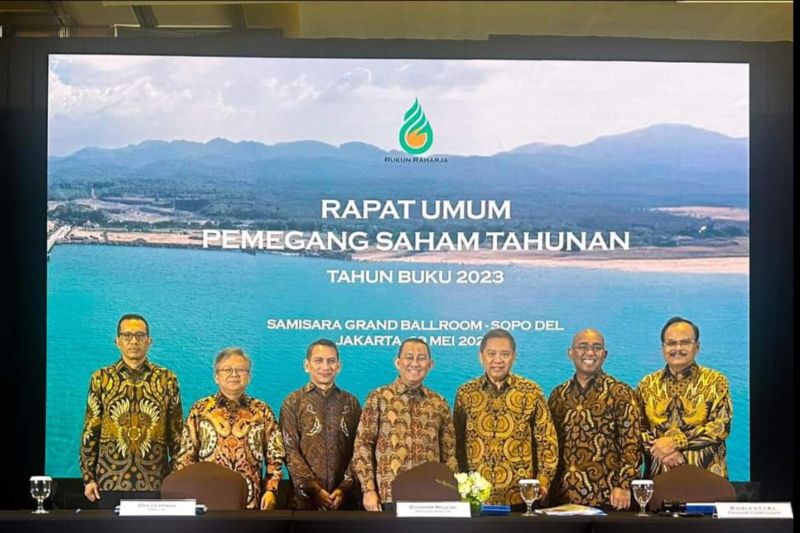 Jajaran direksi PT Rukun Raharja Tbk (RAJA) dalam Rapat Umum Pemegang Saham Tahunan (RUPST) Tahun Buku 2023 di Jakarta, Rabu (29/05/2024). (RAJA)
