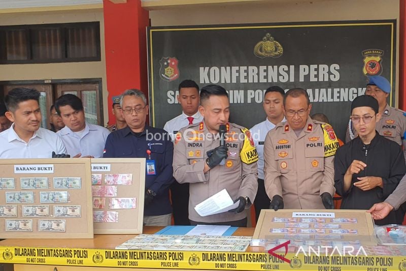 Polres Majalengka Ungkap Jaringan Uang Palsu Senilai Rp2,5 Miliar