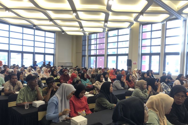 Sosialisasi infrastruktur hijau di Kota Ambon, Maluku. ANTARA/Dedy Azis