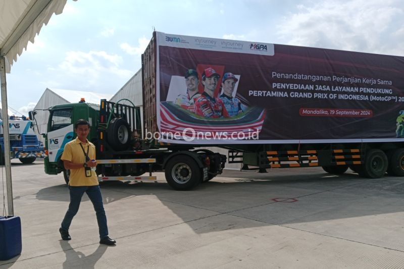 Logistik MotoGP Indonesia 2024 Tiba di Sirkuit Mandalika, Siap Berlangsung