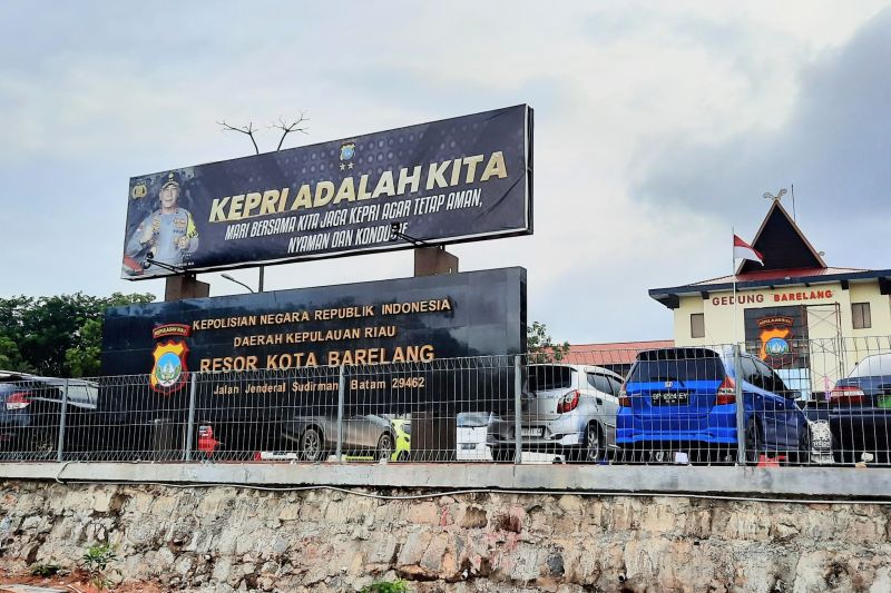 Markas Komando (Mako) Polresta Barelang di Jalan Sudirman, Kota Batam, Kepulauan Riau. (ANTARA/Laily Rahmawaty)
