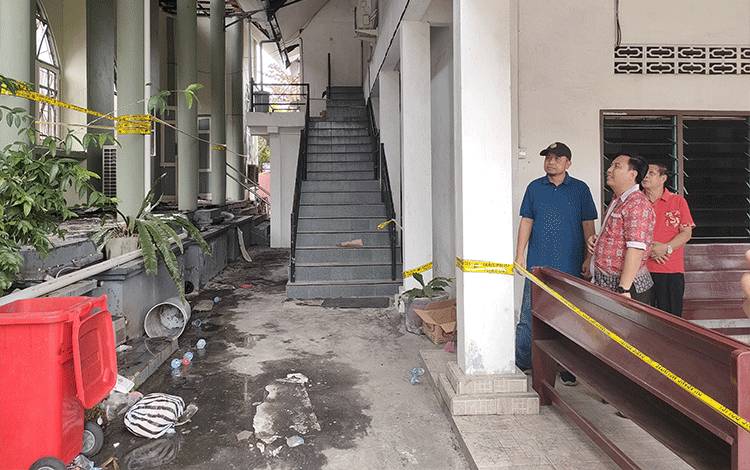 Sri Suwanto Kunjungi Lokasi Kebakaran Gereja Maranatha di Palangka Raya
