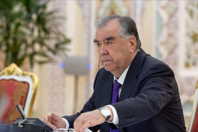 Presiden Tajikistan Emomali Rahmon dalam pidatonya kepada Sidang Umum ke-79 PBB di New York, Selasa (24/9) mengatakan bahwa penyelesaian konflik Palestina-Israel tidak bisa dilakukan dengan cara militer. /ANTARA/Anadolu/py