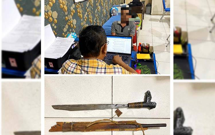 Polisi Amankan Kakek 62 Tahun yang Ancam Karyawan dengan Sajam di Barito Utara