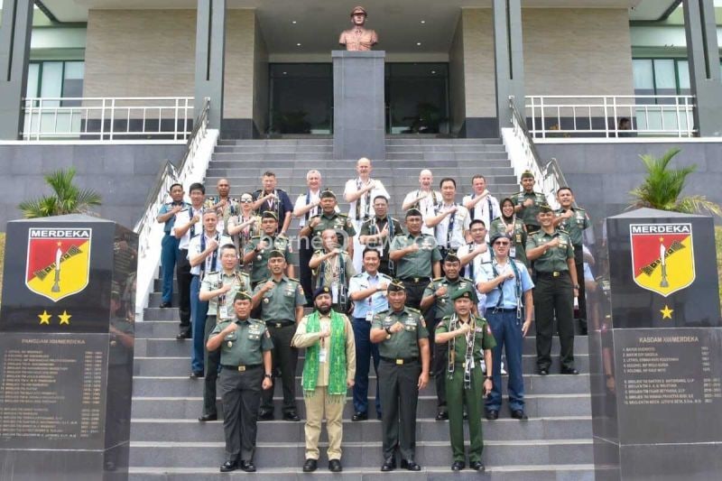 Kodam XIII/Merdeka Sambut Kunjungan Militer Negara Sahabat