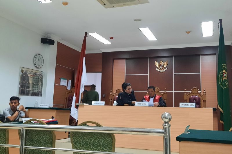Pengadilan Negeri Kota Batam menggelar sidang pertama praperadilan yang diajukan oleh 9 mantan anggota Satresnarkoba Polresta Barelang, Rabu (25/9/2024). ANTARA/Laily Rahmawaty