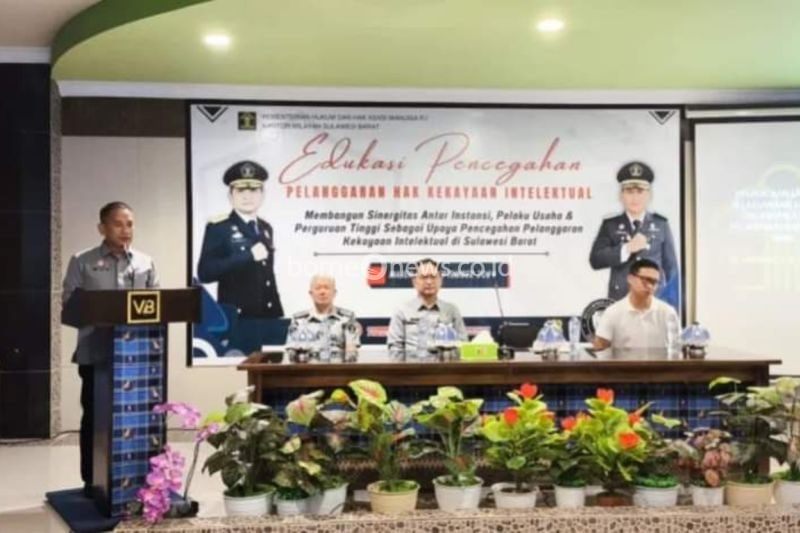 Upaya Kemenkumham Sulbar Cegah Pelanggaran Kekayaan Intelektual