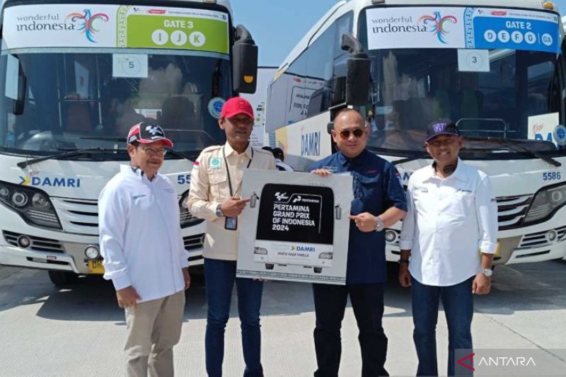 DAMRI Sediakan 161 Angkutan Gratis untuk Penonton MotoGP Mandalika