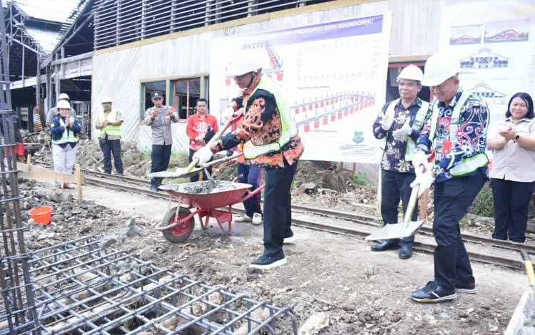 Gedung Unit Produksi SMK GKE Mandomai Mulai Dibangun