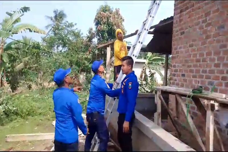 Dampak Angin Puting Beliung di Lampung Selatan, 28 Rumah Rusak