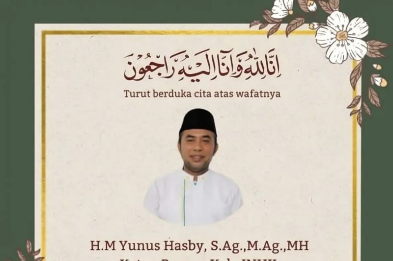 Ketua Baznas Indragiri Hilir M Yunus Hasby meninggal dunia dalam kecelakaan di Kalimantan