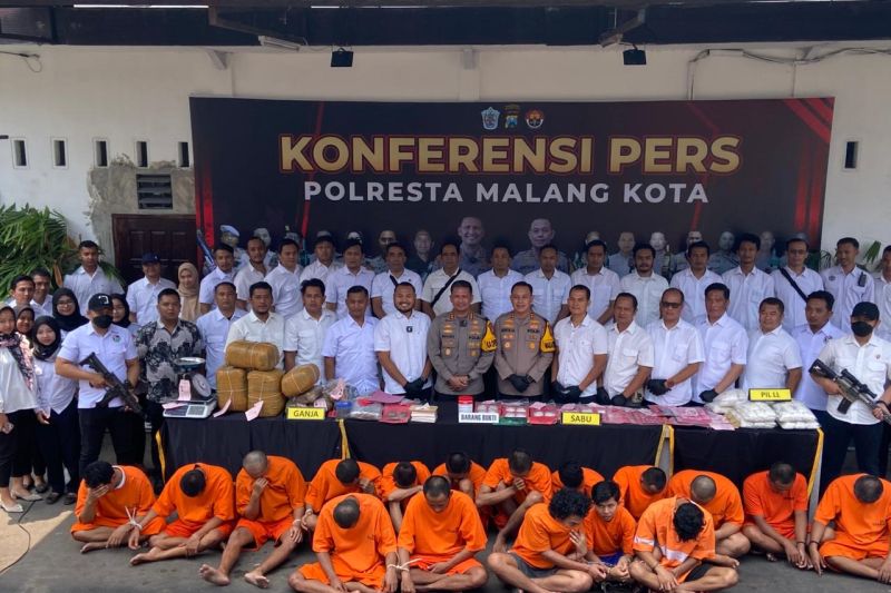 Polresta Malang Kota Sita Narkoba, Aman dari Ancaman 27.743 Jiwa