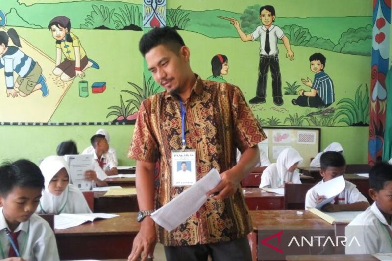 Dokumen kegiatan belajar mengajar di salah satu sekolah dasar di kepulauan Sumenep, Jawa Timur. (ANTARA/ HO-Disdik Sumenep)