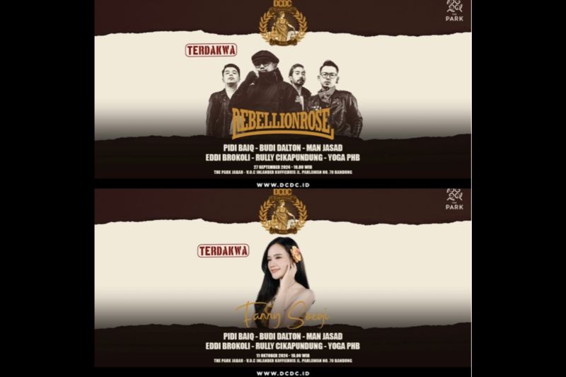 Rebellion Rose dan Fanny Soegi Siap Diadili dalam DCDC Pengadilan Musik
