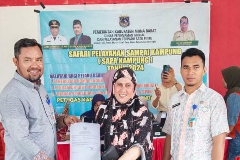 Program Sapa Kampung Permudah Izin Usaha di Muna Barat