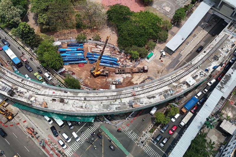 Uji Coba Jalur LRT Jakarta Fase 1B Velodrome-Rawamangun Siap Dilaksanakan