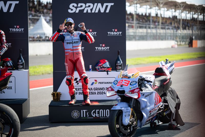 Marc Marquez Rebut Podium Ketiga di Sprint Race Mandalika