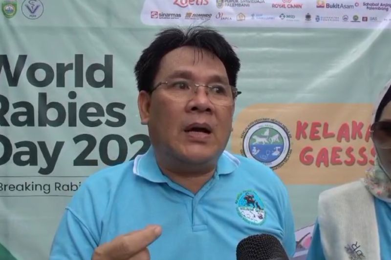 Pemerintah Sumsel Sediakan 500 Vaksin Gratis Rayakan Hari Rabies Sedunia