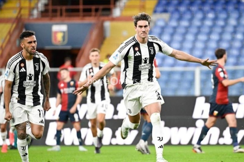 Juventus Raih Kemenangan 3-0 atas Genoa, Pimpin Klasemen Serie A