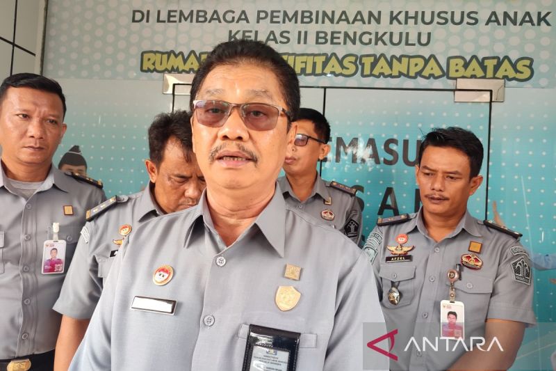 Kepala Divisi Pemasyarakatan Kemenkumham Bengkulu Teguh Wibowo. ANTARA/Anggi Mayasari