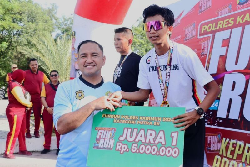 Fun Run Polres Karimun, Libatkan Pelari dari Dubai dan Italia