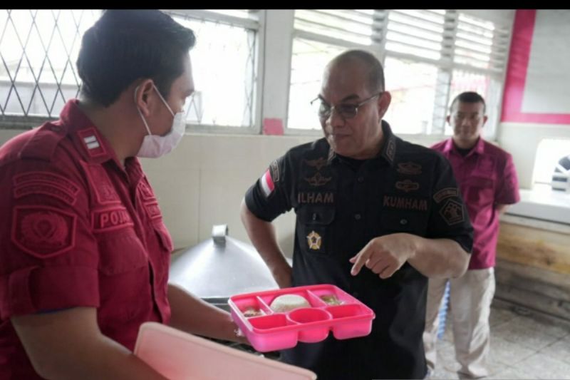 Kemenkumham Sumsel Pastikan Makanan Tahanan Sesuai Gizi