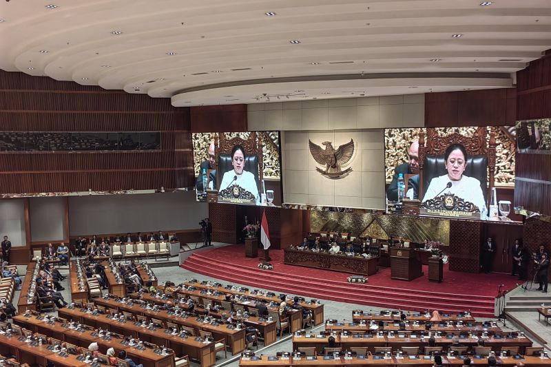 Rapat Paripurna DPR RI Penutupan Masa Sidang I Tahun Sidang 20242025 Keanggotaan DPR RI 20192024, Jakarta, Senin (30/9/2024). (ANTARA/Melalusa Susthira K.)