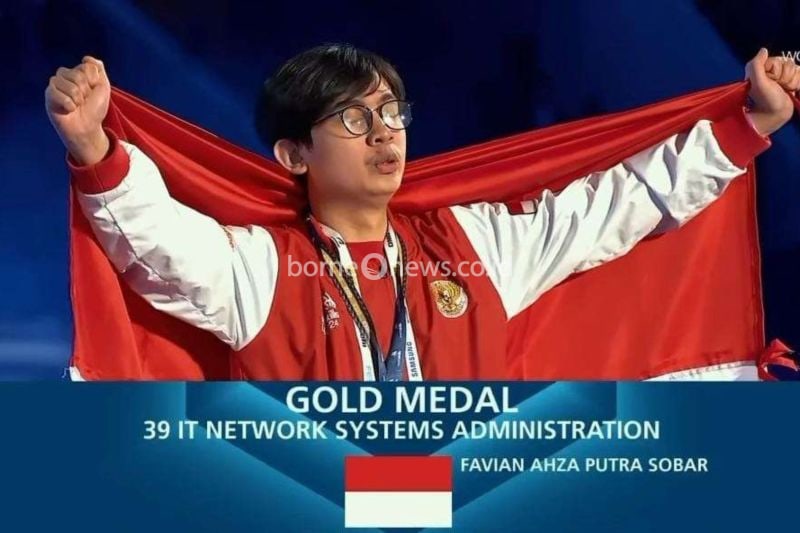 Alumnus SMKN 1 Cimahi Raih Medali Emas di World Skills 2024