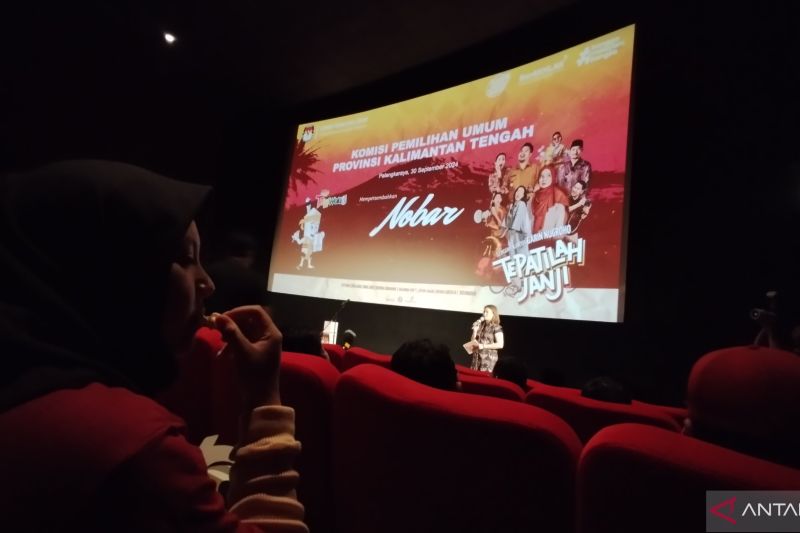 Sosialisasi Pilkada 2024, KPU Kalteng Gelar Nobar Film Tepatilah Janji