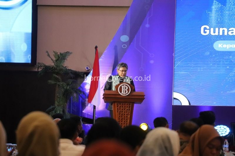Kepala BI Perwakilan Provinsi Sulbar, Gunawan Purbowo, menyampaikan, jumlah Kredit Usaha Rakyat (KUR) perbankan Sulbar pasa triwulan kedua 2024 mencapai Rp3,74 triliun atau mengalami pertumbuhan 12,38 persen di Mamuju, Senin (30/9/2024) ANTARA Foto/HO Humas Pemprov Sulbar