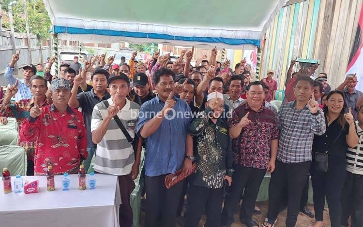Dukungan Relawan HARATI Jilid II Kecamatan Telaga Antang dan Antang Kalang untuk Halikinnor-Irawati Lanjutkan Pembangunan Kotim