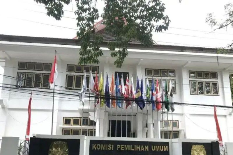 Kantor KPU Maluku, di Ambon. (ANTARA/Winda Herman)