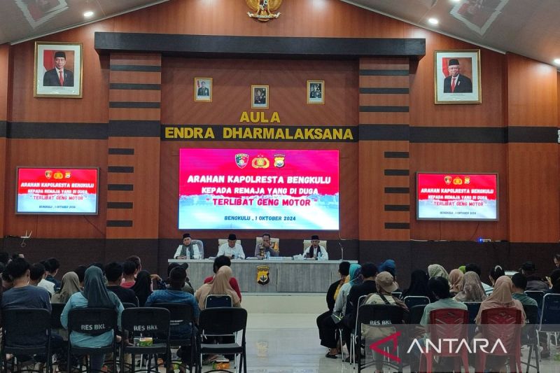 Pembinaan Polresta Bengkulu untuk Pelajar Terlibat Geng Motor